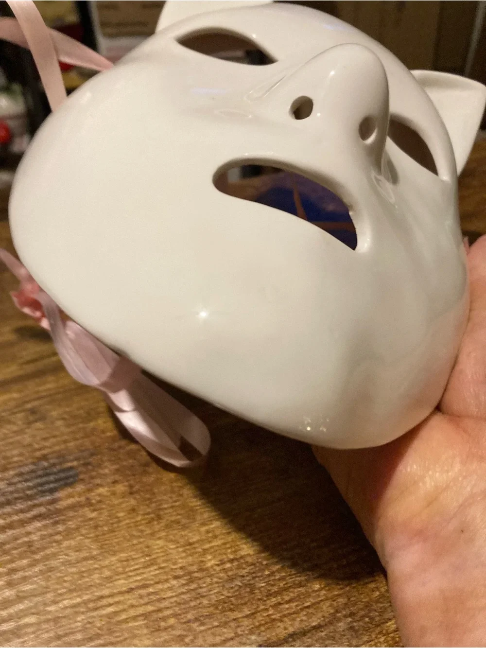 Vintage Pier One solid ceramic face wall hanging